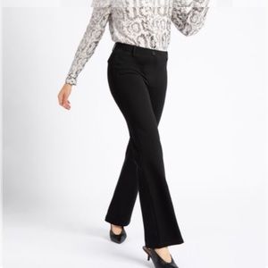 Betabrand Classic Dress Pant Yoga Pant Bootcut Black Size Petite XS